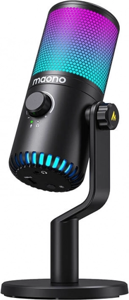 microphone USB gaming Maono DM30RGB avec éclairage RVB (noir)