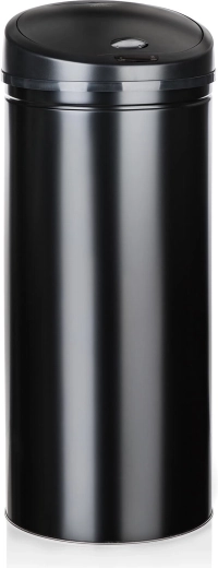 Touchless trash can SENZO 50 l, round, stainless steel and plastic, black