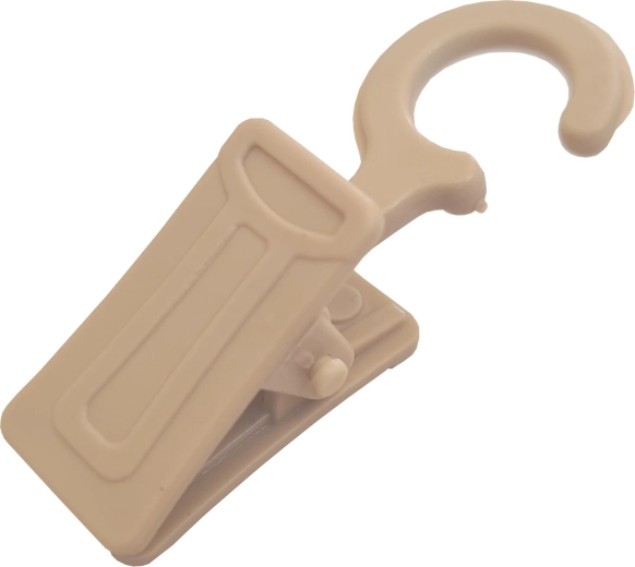Clip in plastica beige per tende