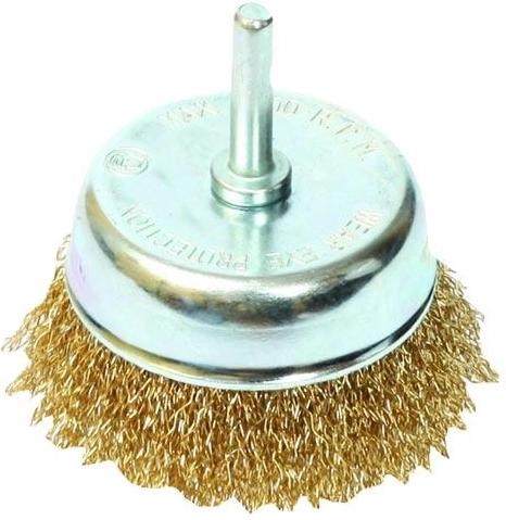 Kopbørste med bølget tråd 65 mm, skaft FESTA