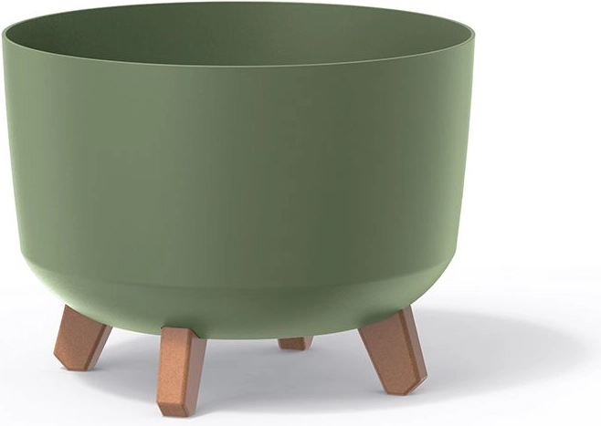 Pot Gracia 34 cm vert terre avec insert