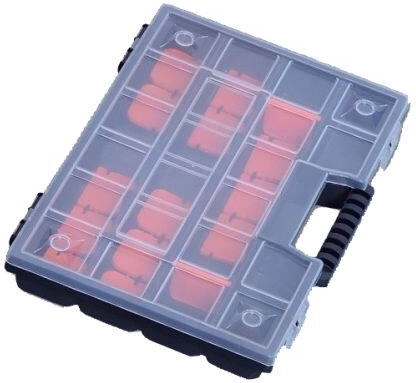 Plastic Organizer NOR 12" 290 × 195 × 35 mm with customizable compartments