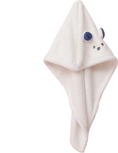 Superabsorpční turban na vlasy z měkkého froté – béžový