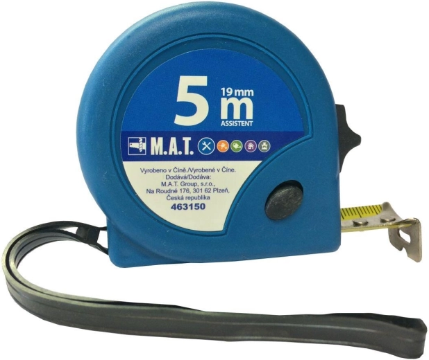 Rullemetr 5 m × 19 mm ASSISTENT