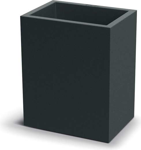 Cache-pot Cubla Case haut 36 cm – gris foncé