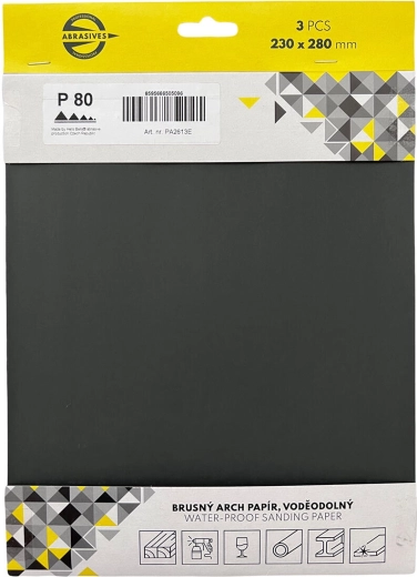 Waterproof sandpaper grit 240, 230 × 280 mm (3 pcs)