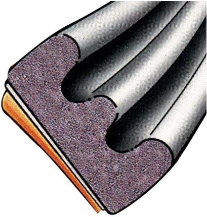 Window seal EPDM E profile 9 × 4 mm, brown, 6 m Trelleborg