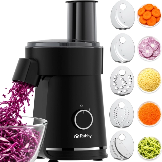 Ruhhy 200 W Electric Vegetable Grater and Slicer with 5 Discs