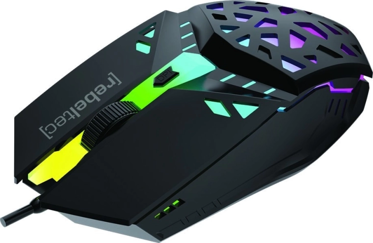 mouse da gioco rebeltec shark, usb 1,8 m