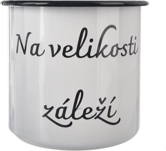 Mug émaillé blanc 1 l