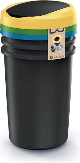 Compacta R Flap sorting bin set 3×40 l