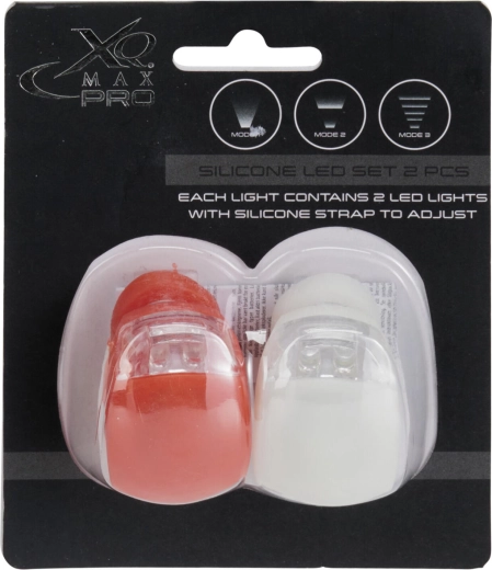 Lumière LED en silicone avec 3 modes (rouge et blanc) – lot de 2 pièces