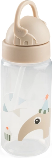 Gourde Done by Deer avec paille Celebration sable 350 ml