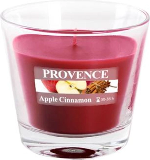 Duftlys i glas Provence æble og kanel 35 timer