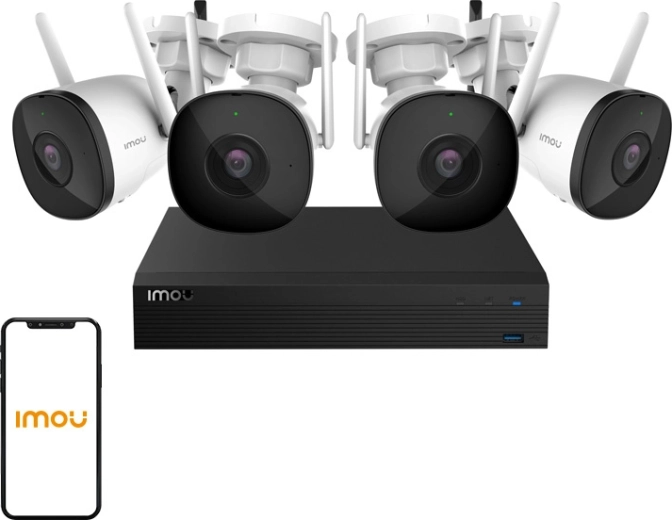 IMOU kit-pro Wi‑Fi kamerový systém so 4× kamerou Bullet 2C a NVR s 1 TB