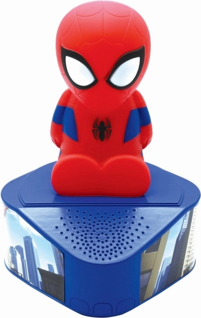 Altoparlante Bluetooth Spider-Man con statuetta illuminata