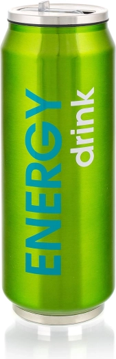 Termokrus i dåseform BE COOL ENERGY 430 ml – grøn