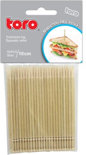 Stecchini di legno 10 cm, 50 pz