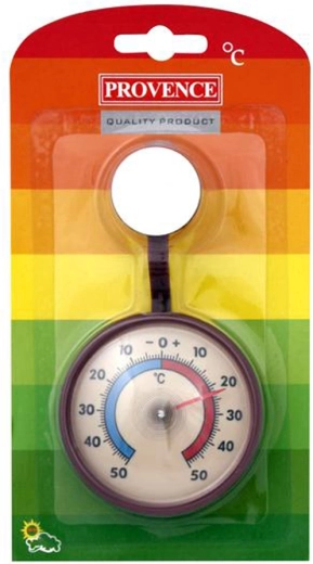 Udendørs selvklæbende termometer PROVENCE -50 til +50 °C