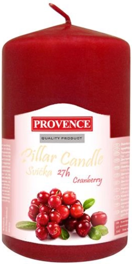 Cylinderlys med duft af tranebær 6 × 11,1 cm