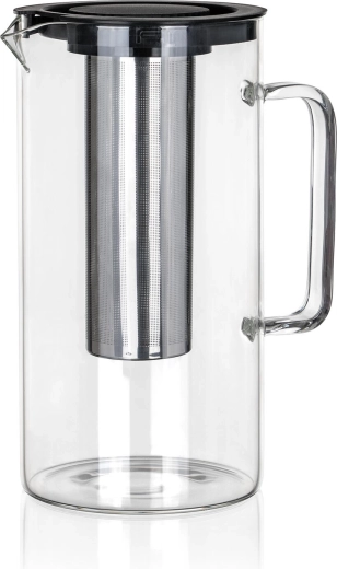 Stekleni vrč z nerjavnim sitkom 2,5 l SUNA