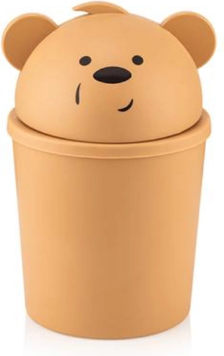 Mini Hippo Plastic Trash Bin 1 L