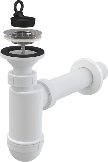 Basin trap DN40 with stainless steel grate DN63