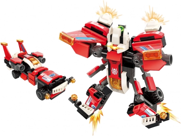 Qman Guardians of the Core Star Racing Car Scarlet Wings 2in1