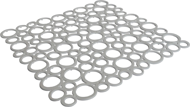 White soft protective sink grid 29 × 29 cm