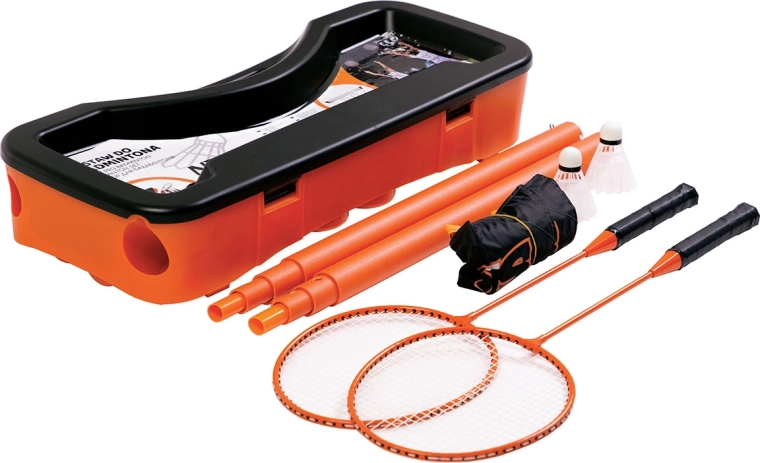 Foldable NILS Badminton Set with Case and Net