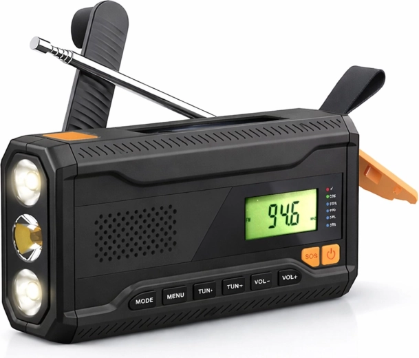 Solar Emergency Radio with Power Bank and Dynamo Renew Force