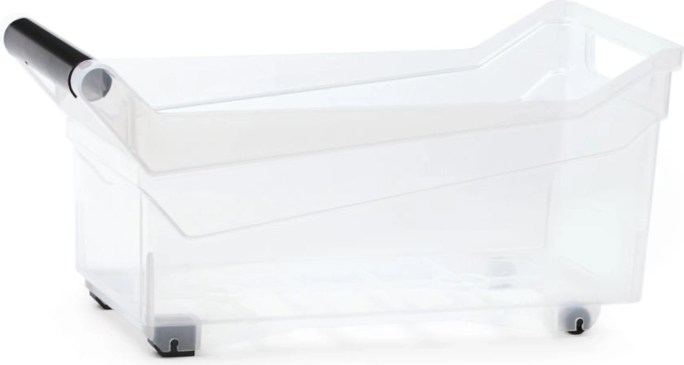 Plastic storage box with wheels 17 l NUK, transparent