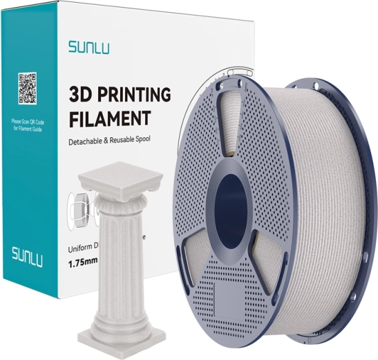 Sunlu PLA Marble High-Speed Filament – Light Gray