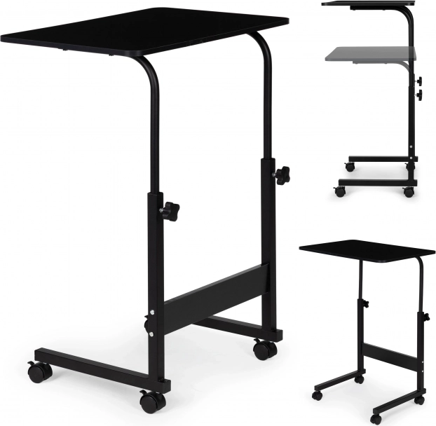 Pokretni stolić za laptop crni
