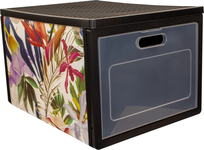 Organizer pieghevole Floral per armadio con sportellini frontali 41 × 31 × 25 cm