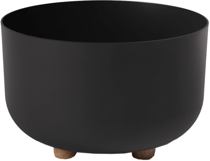 Coupe à fleurs Sofia 27 cm noir mat