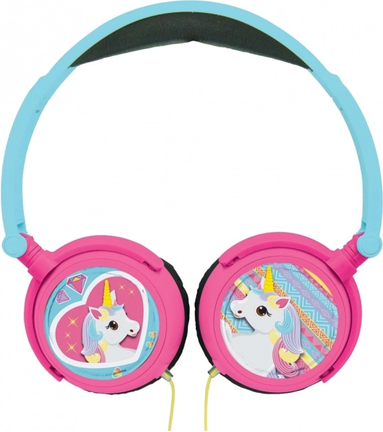 Cuffie cablate pieghevoli per bambini Unicorno