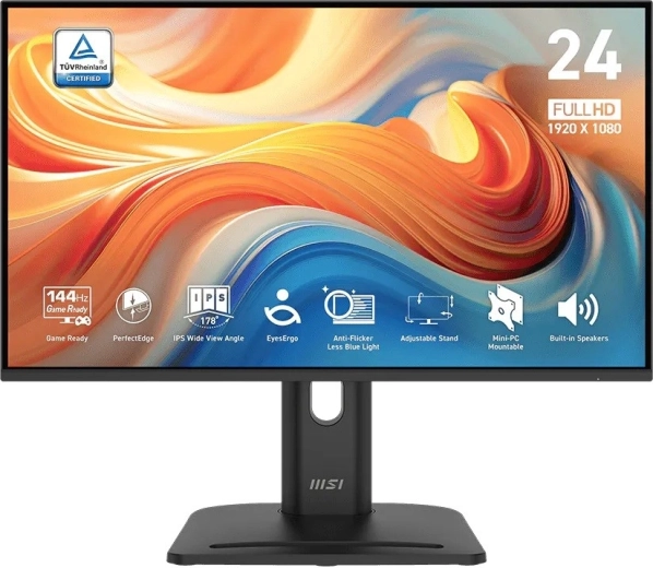 MSI PRO MP245PGN 23,8" LED-skærm FHD 144 Hz sort
