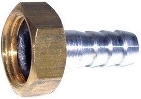 1"–1" hose connector for quick connection