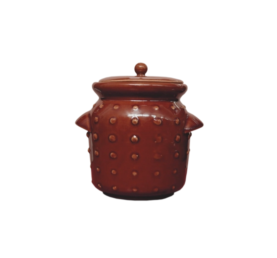 Hermetisk keramisk krukke 2,5 l med låg