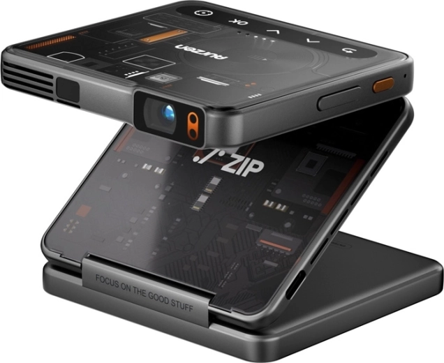 Aurzen ZIP drievoudig opvouwbare DLP-zakprojector Cyber Edition
