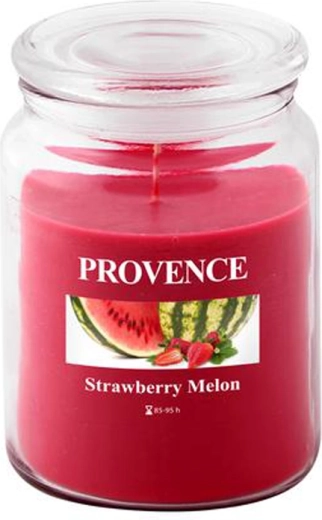 Scented candle in glass PROVENCE strawberry and melon 95 hours