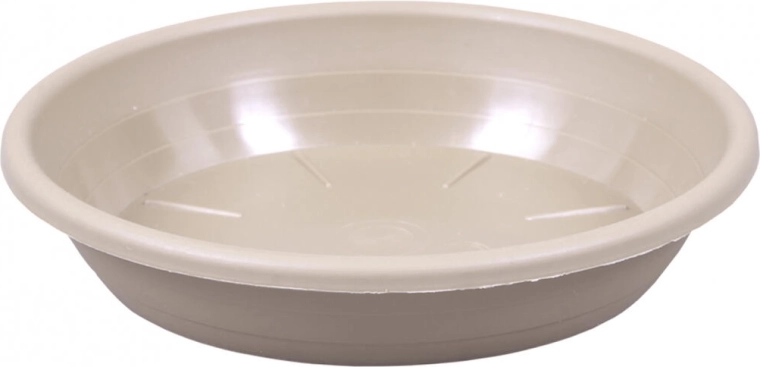 Sous-coupelle en plastique pour pot de fleurs Sakura Modern 30 cm marron clair