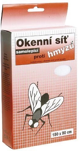 Zanzariera adesiva per finestra 150 × 90 cm, nera