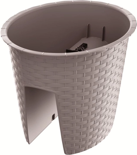 Jardinière de balcon Ratolla Oval 29,8 cm moka