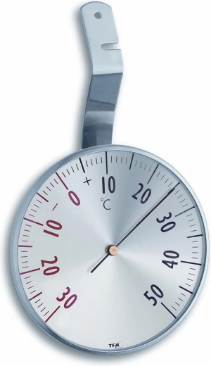 Okenní kulatý teploměr z nerezové oceli 7,5 cm