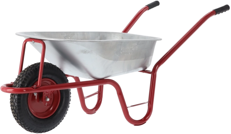 Brouette de jardin 120 l rouge