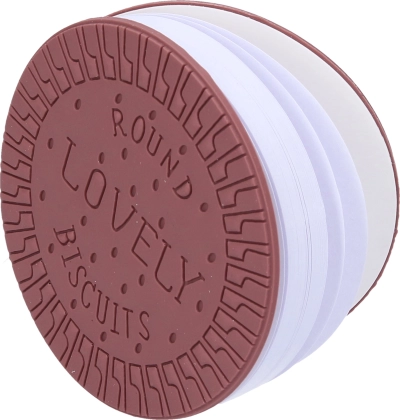Cookie-shaped notebook