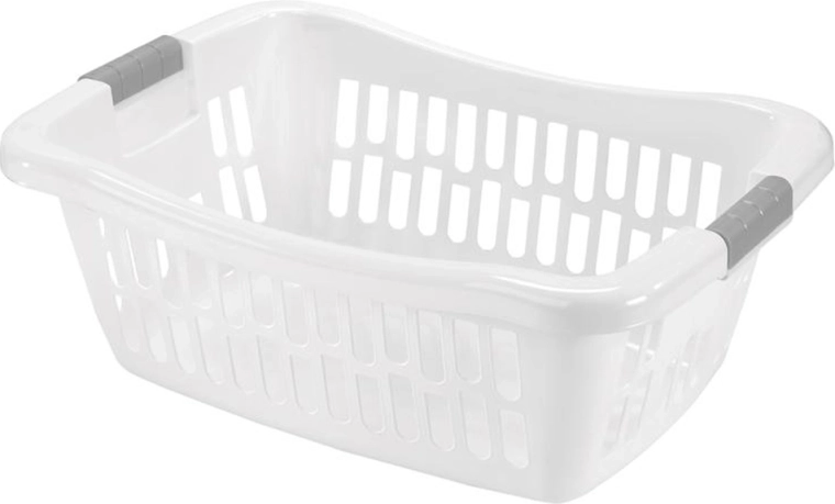 Heidrun Plastic Laundry Basket for Clean Clothes 64 × 44 × 24.5 cm