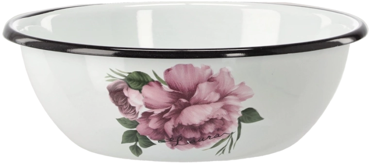 Bol émaillé 1,5 l, diamètre 20 cm – blanc